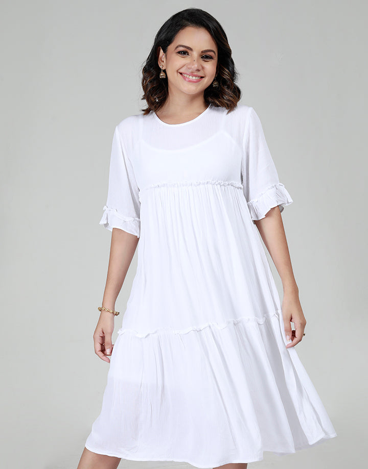 Loose Fitting Tiered Dress