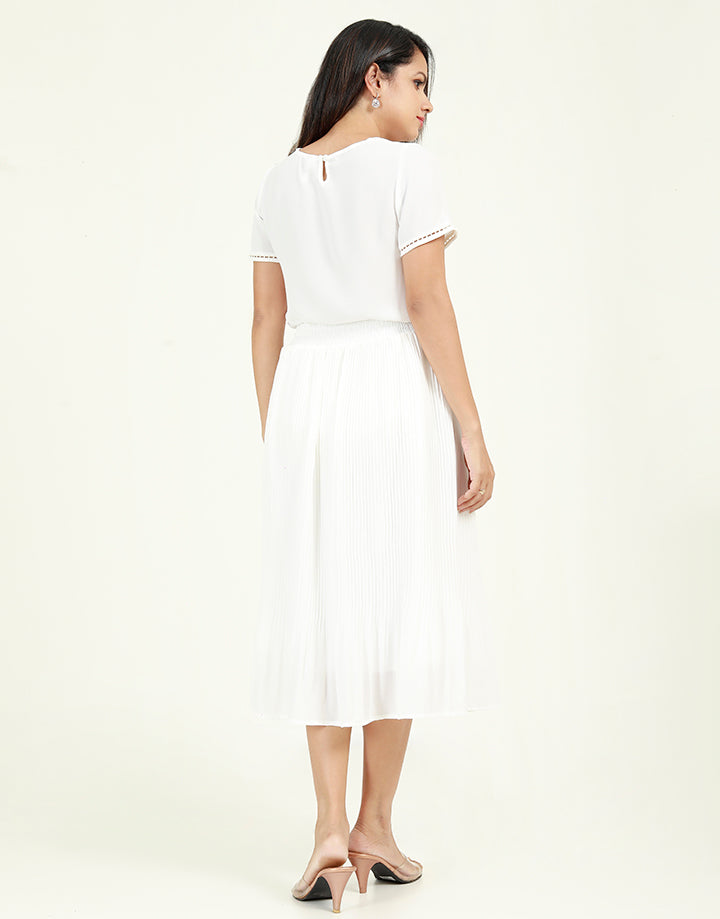 White Midi Skirt