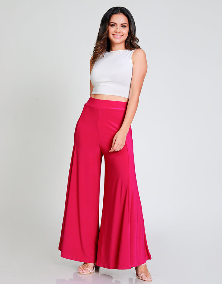 High Waisted 8 Pieces Flared Pant