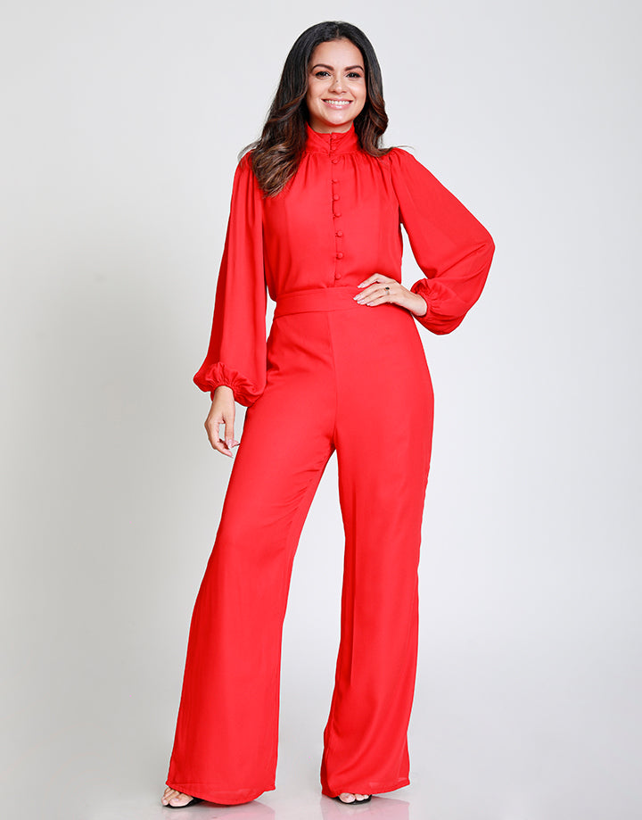 High Waisted Georgette Pant