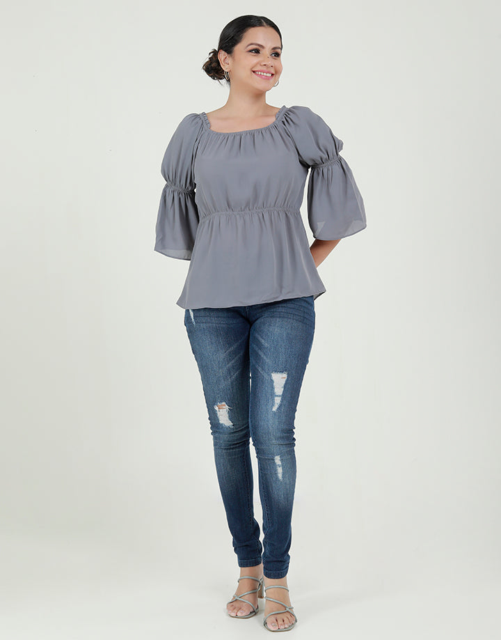 Off the Shoulder Top with Gathered Details