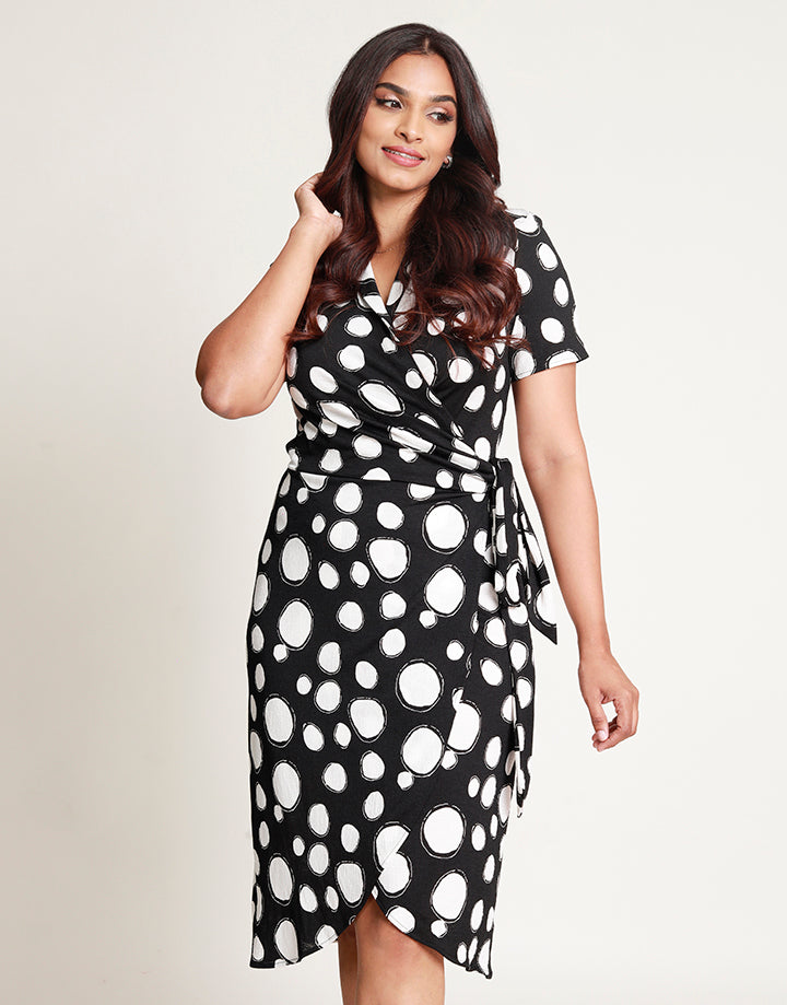Maxi dress with placement print