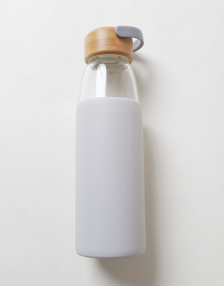 Bamboo Lid Premium Glass Water Bottle