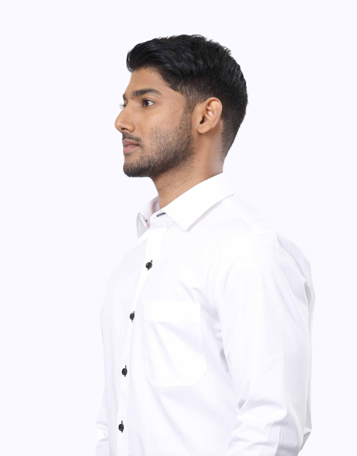 Bluefort Brilliant White Poplin Shirt – White Button