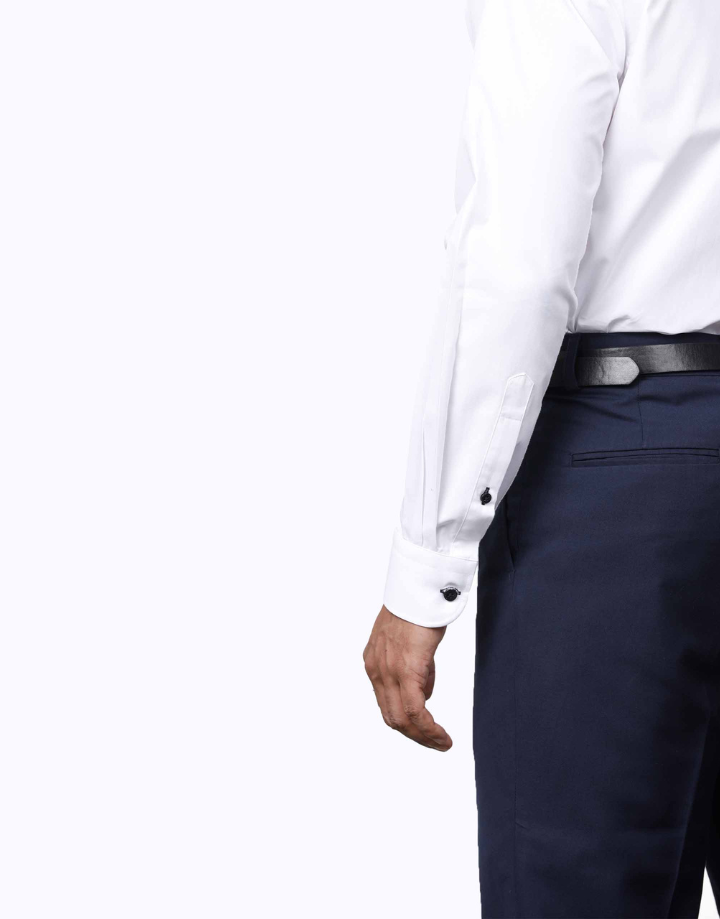 Bluefort Brilliant White Poplin Shirt – White Button