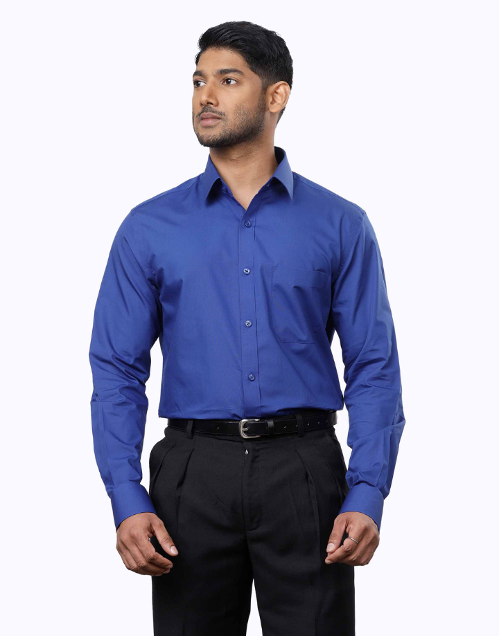 Bluefort Royal Blue Poplin Shirt