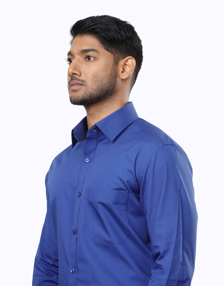 Bluefort Royal Blue Poplin Shirt