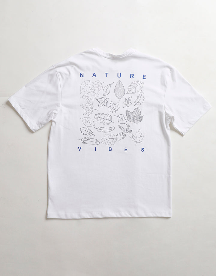 Crew Neck Tee Back Print