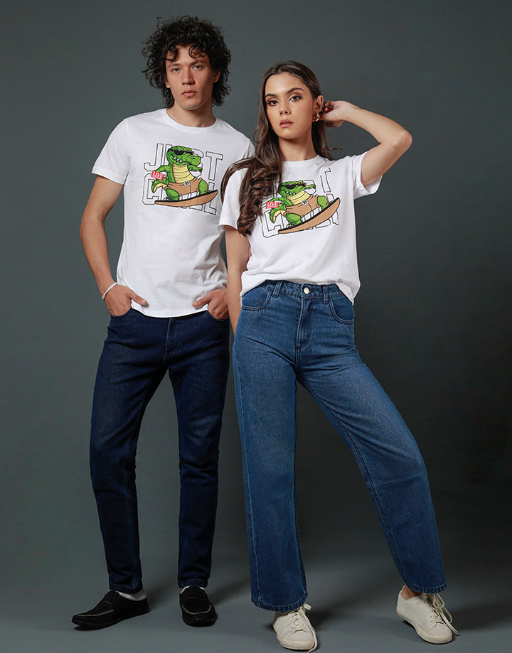 Crew Neck Unisex T-Shirt Print