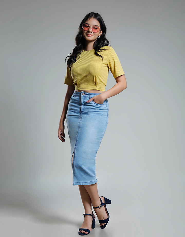 Crew Neck Crop Top
