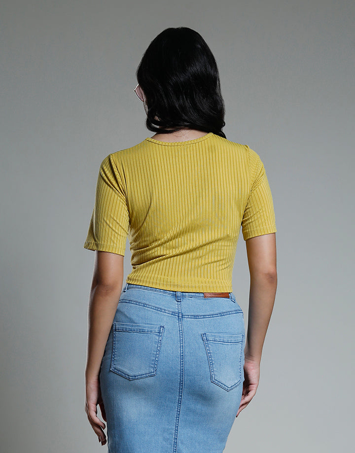 Crew Neck Crop Top