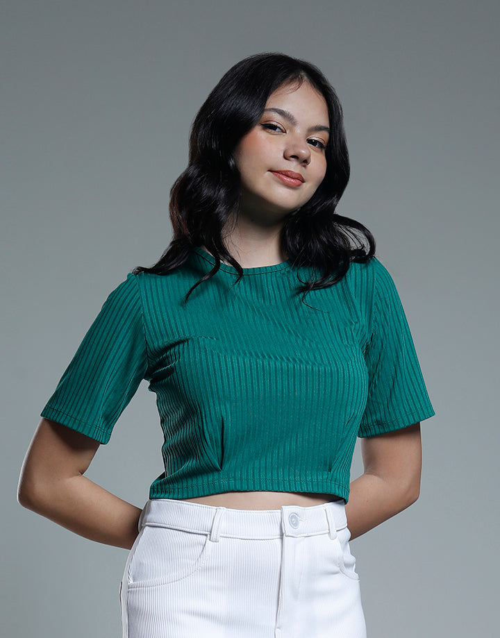 Crew Neck Crop Top