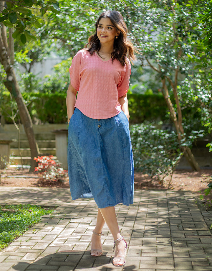Curve Open Short Sleeve Top