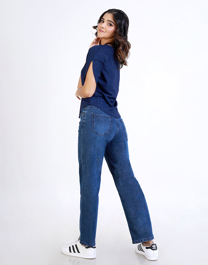 Curve Open Short Sleeve Top