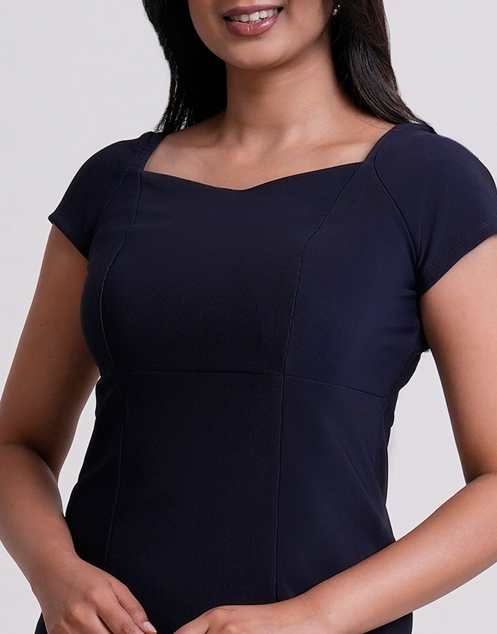 Princess Line Dress with Cap Sleeve – Spring & Summer