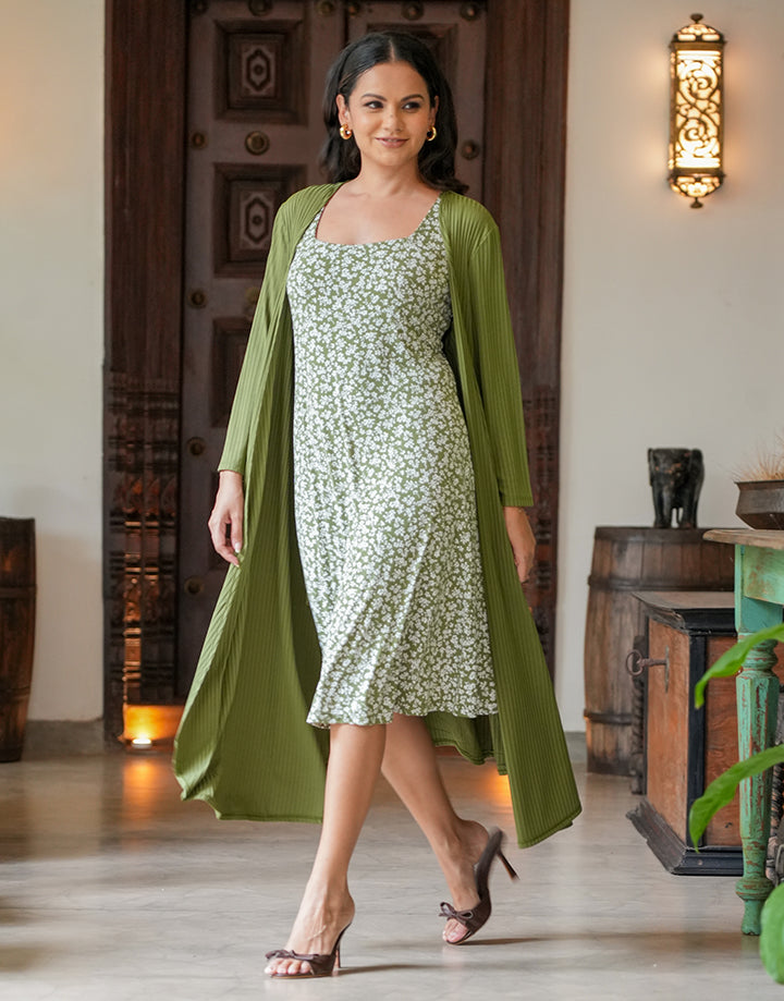 Sleeveless A-Line Dress