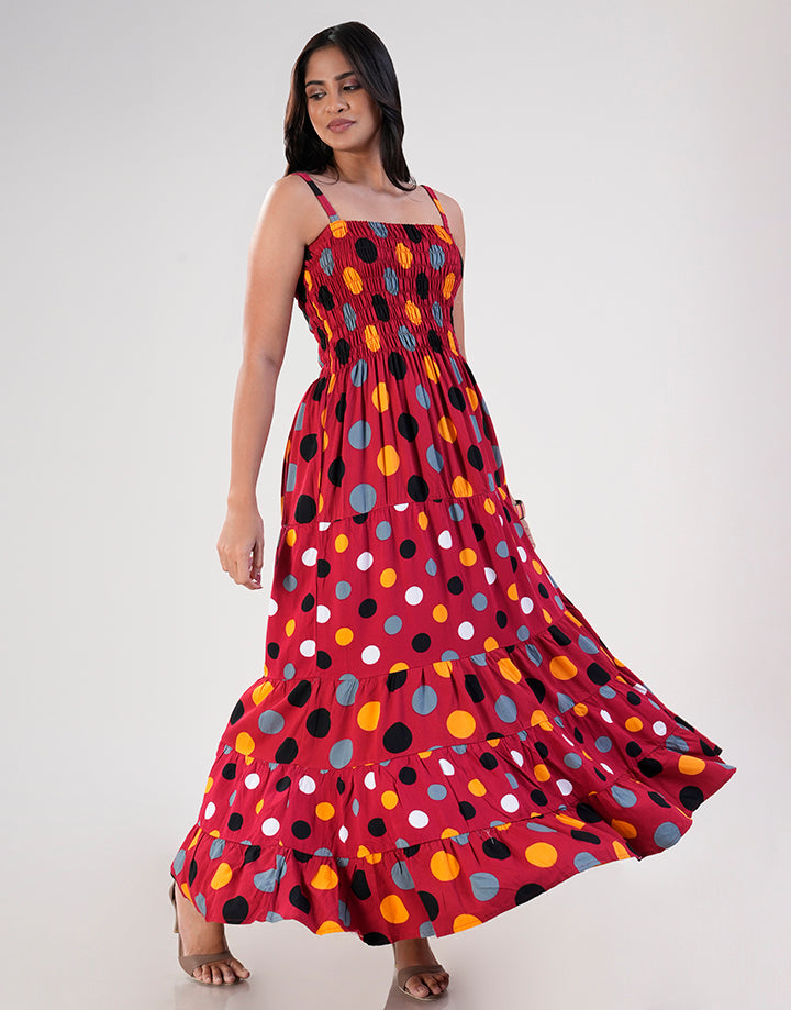Smocked Bust with Tiered Maxi Dress – Spring & Summer