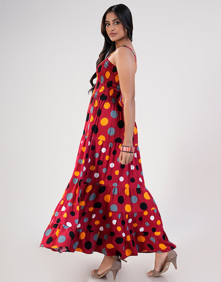 Smocked Bust with Tiered Maxi Dress – Spring & Summer