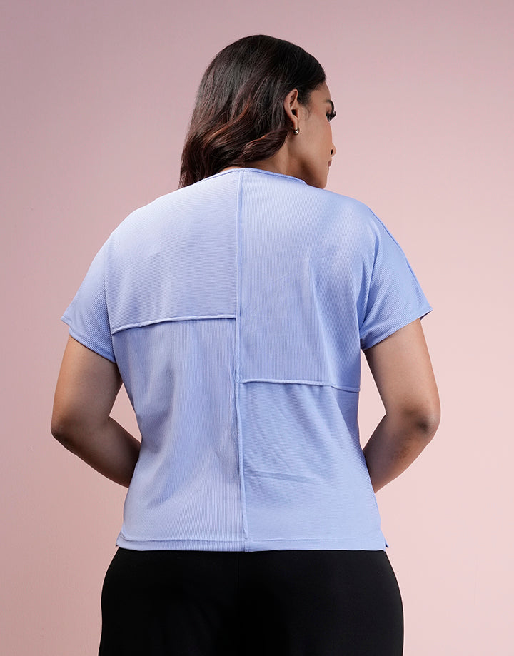 Dolman Sleeve Front Style Line Top