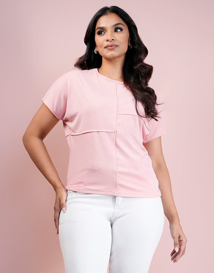 Dolman Sleeve Front Style Line Top