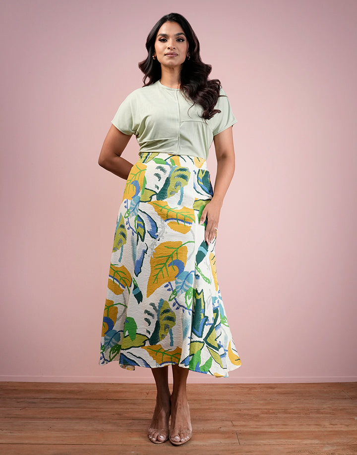 Dolman Sleeve Front Style Line Top