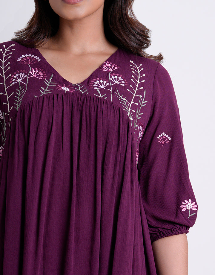 Empire Waist Embroidered Dress  Spring & Summer