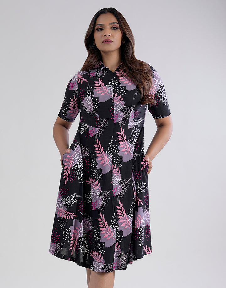 Princess Line Frock Front Zipper with Princess Line Dress – Spring & Summer