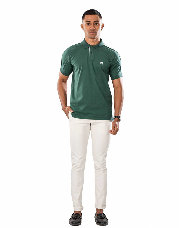 Moose Men’s Edgy Bi – Color Polo T – Shirt