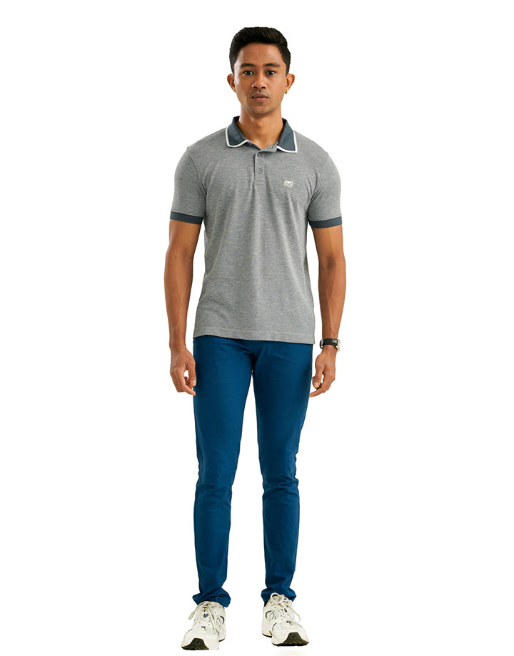 Moose Men’s Marl Seamless Polo T-Shirt