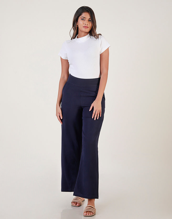 High Waist Wide Leg Pant with Pockets