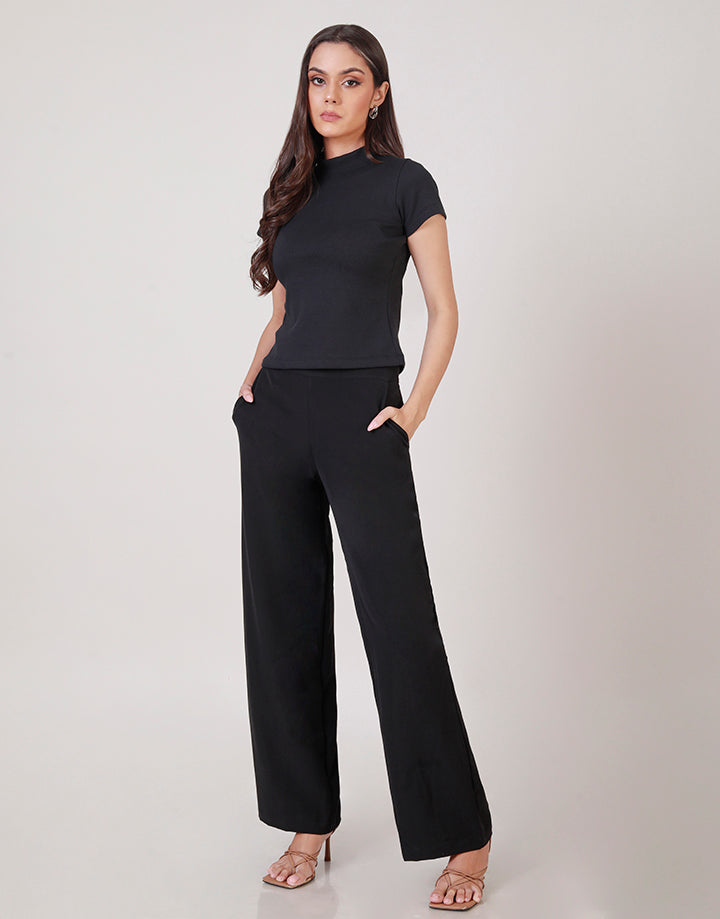 High Waist Wide Leg Pant with Pockets