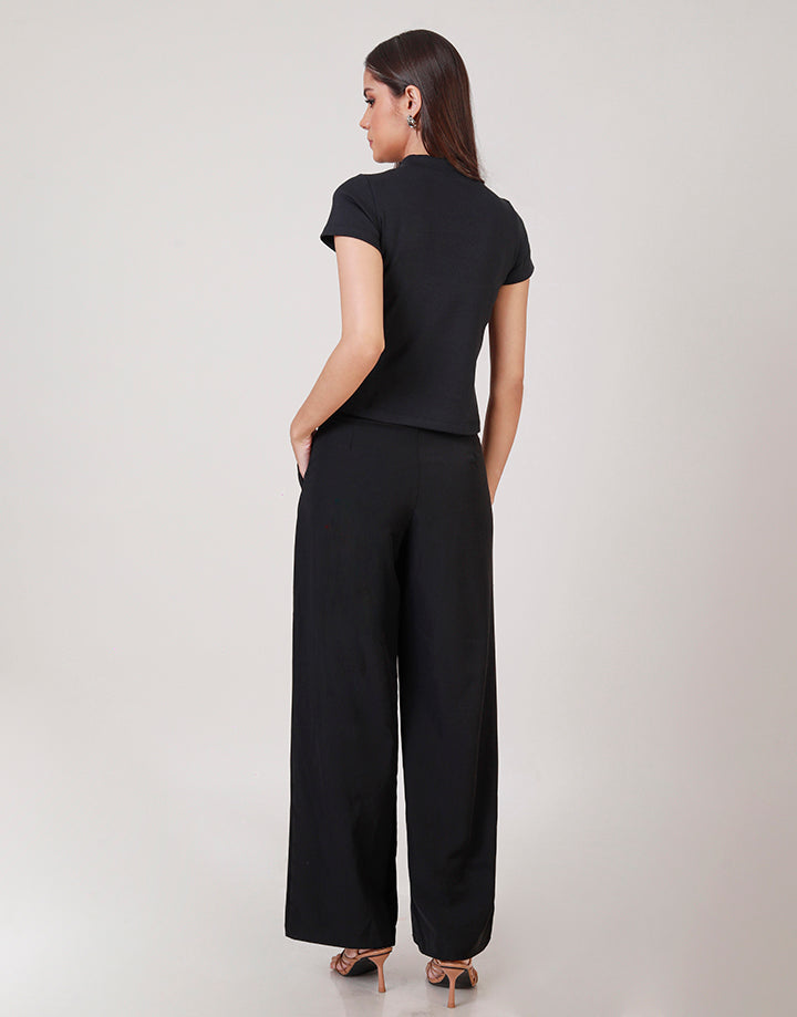 High Waist Wide Leg Pant with Pockets