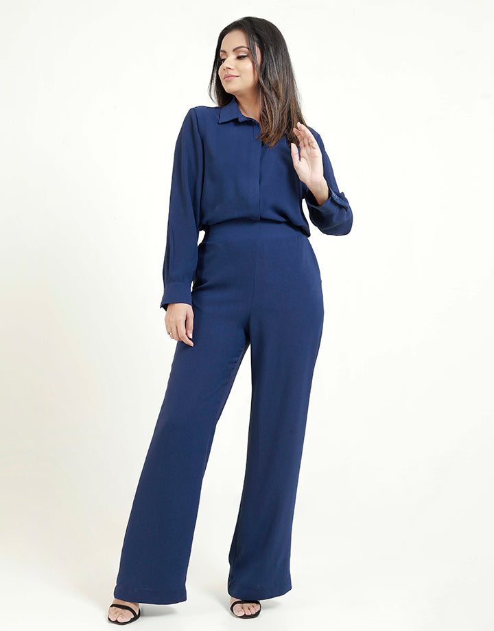 High Waisted Straight Cut Pant