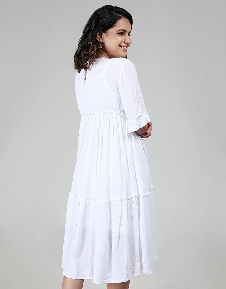 Loose Fitting Tiered Dress