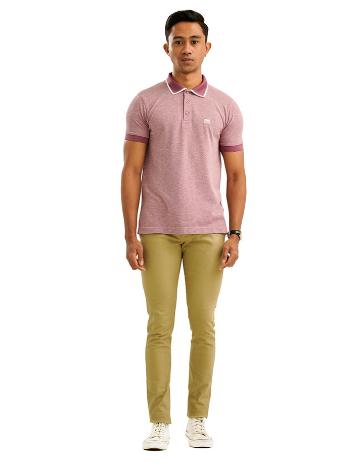 Moose Men’s Marl Seamless Polo T-Shirt