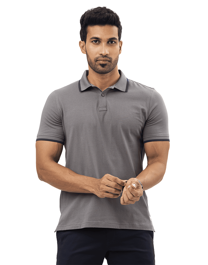 Moose Men’s Timeless Slim Fit Polo T-Shirt