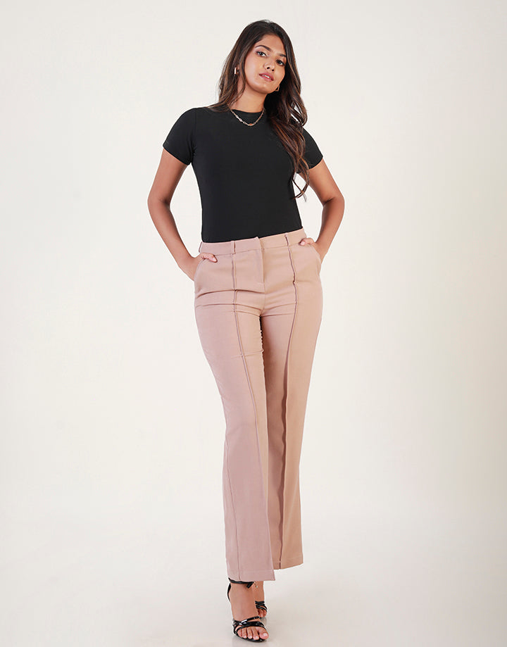 Pintuck Detail Formal Pant