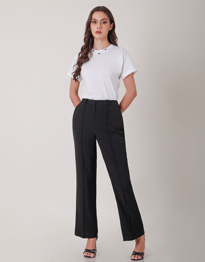 Pintuck Detail Formal Pant