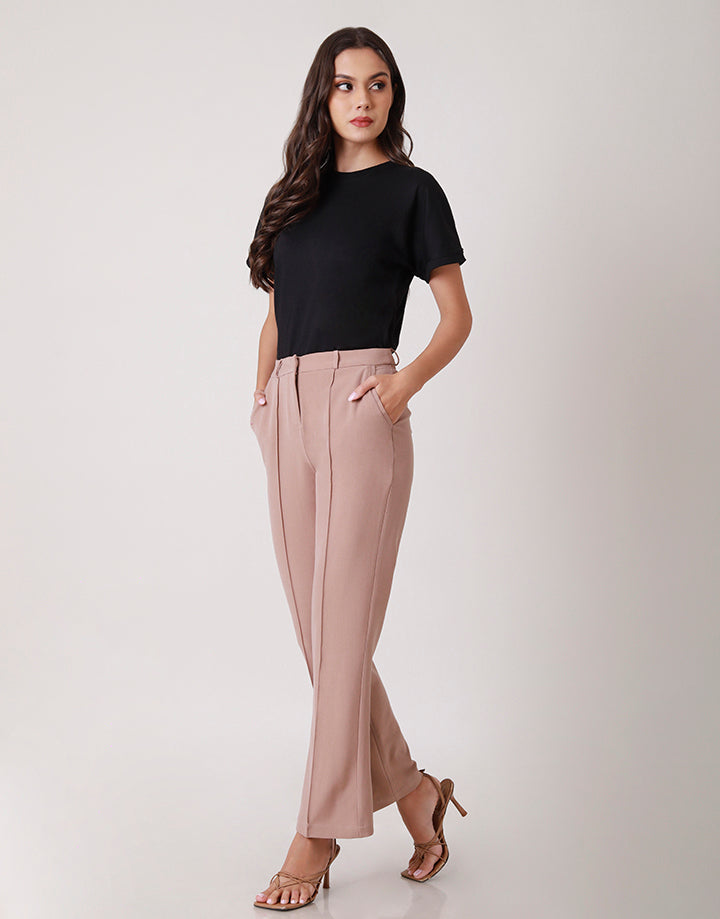 Pintuck Detail Formal Pant