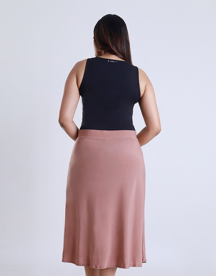 Plain A-Line Skirt Elastic Band