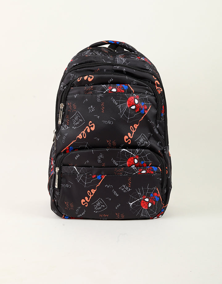 Printed Shoulder School Bag