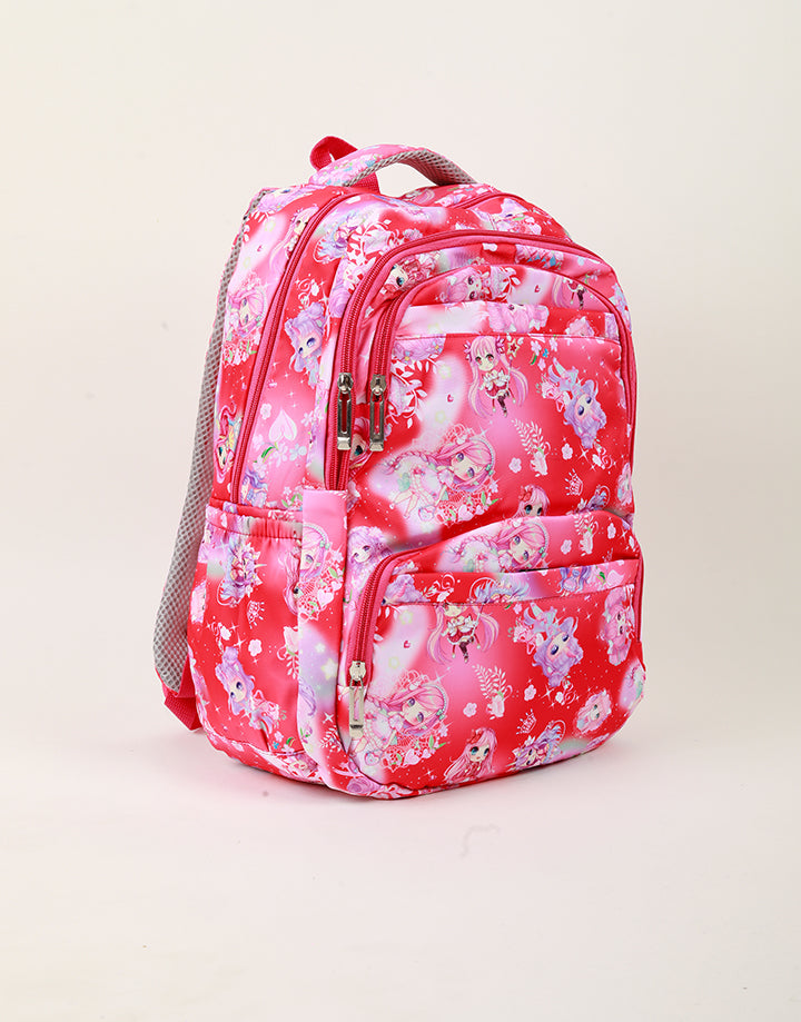 Printed Shoulder School Bag