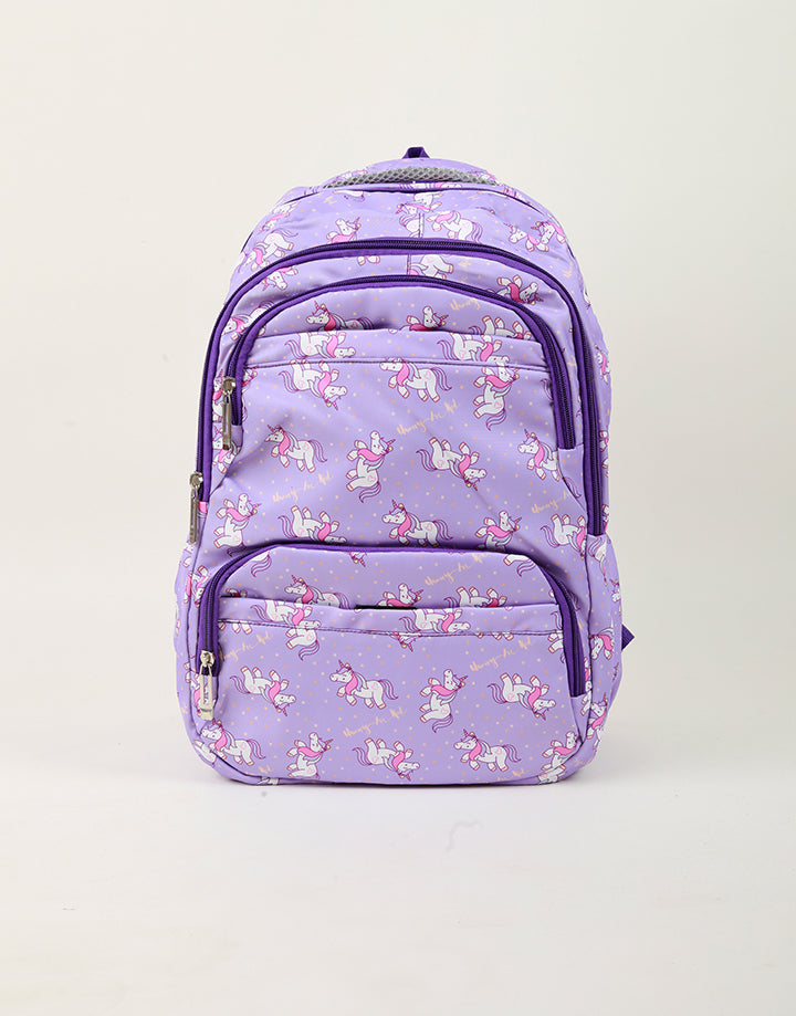 Printed Shoulder School Bag