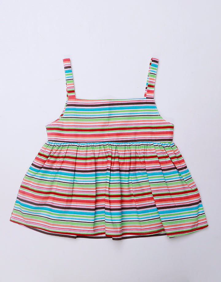 Printed Strappy Dress Kids