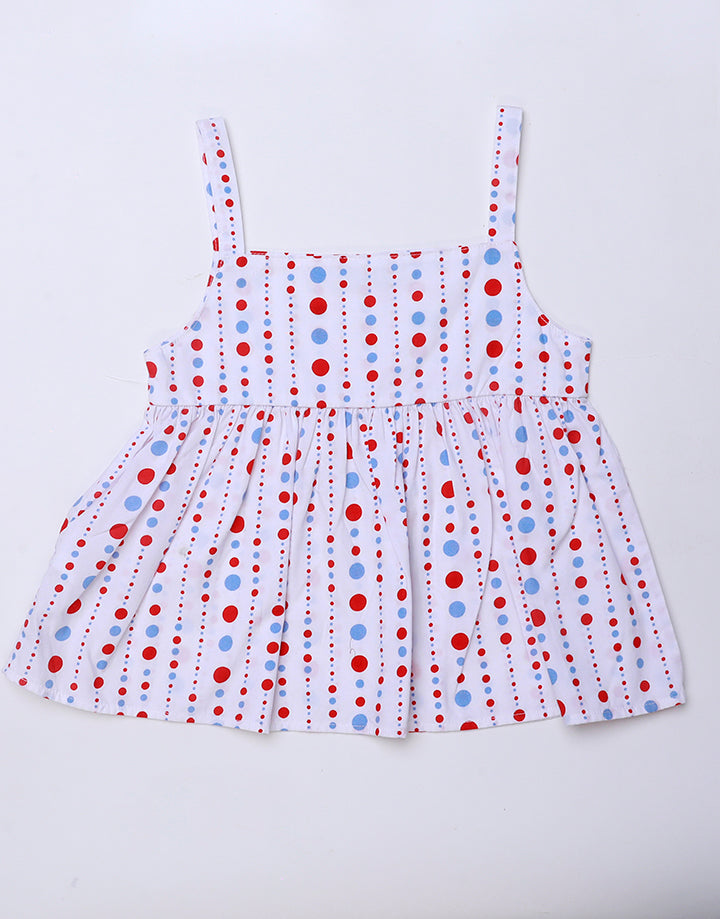 Printed Strappy Dress Kids