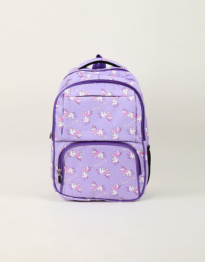 Printed Shoulder School Bag