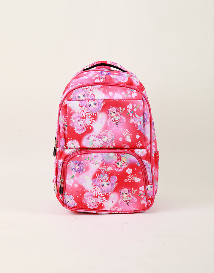 Printed Shoulder School Bag