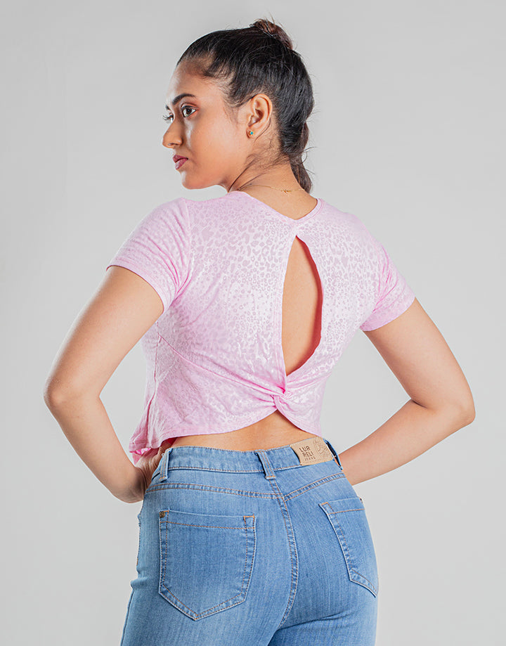 FITU Rotation Knot Crop Top