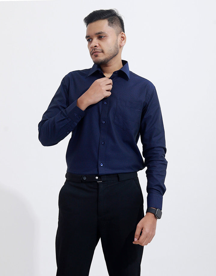 PERRI ALLEN Business Slim Fit Dobby Shirt