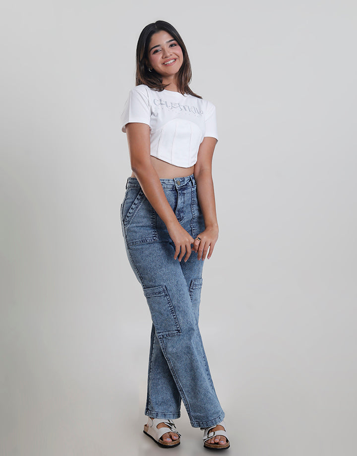 Plain Crop T-Shirt